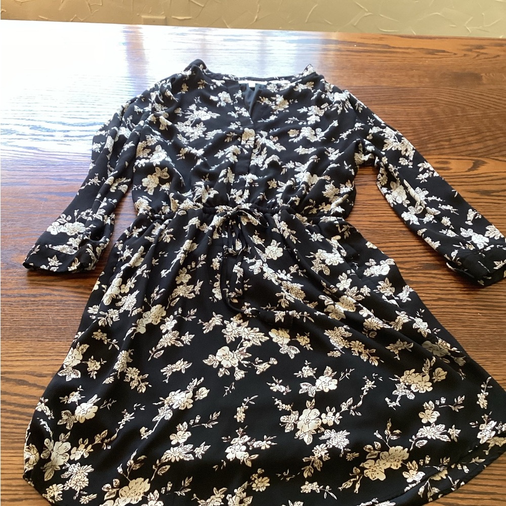 Daniel Rainn Cinch Waist Floral Dress
